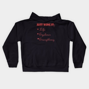 Just wing it Kids Hoodie